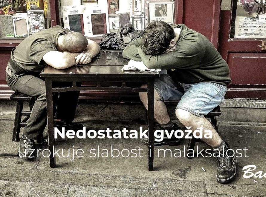 Nedostatak gvožđa uzrokuje slabost i malaksalost